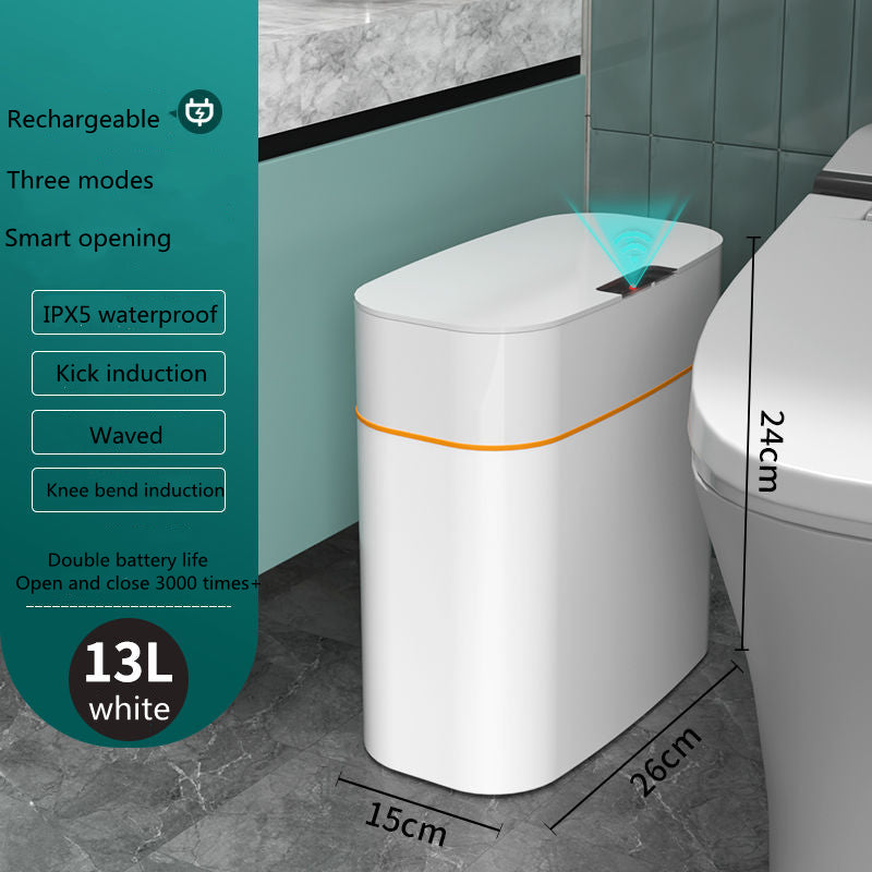 Smart Automatic Sensor Trash Can with UV Sterilization | Waterproof Hands-Free Dustbin for Kitchen & Bathroom – Mordenstore rj8m7q-57