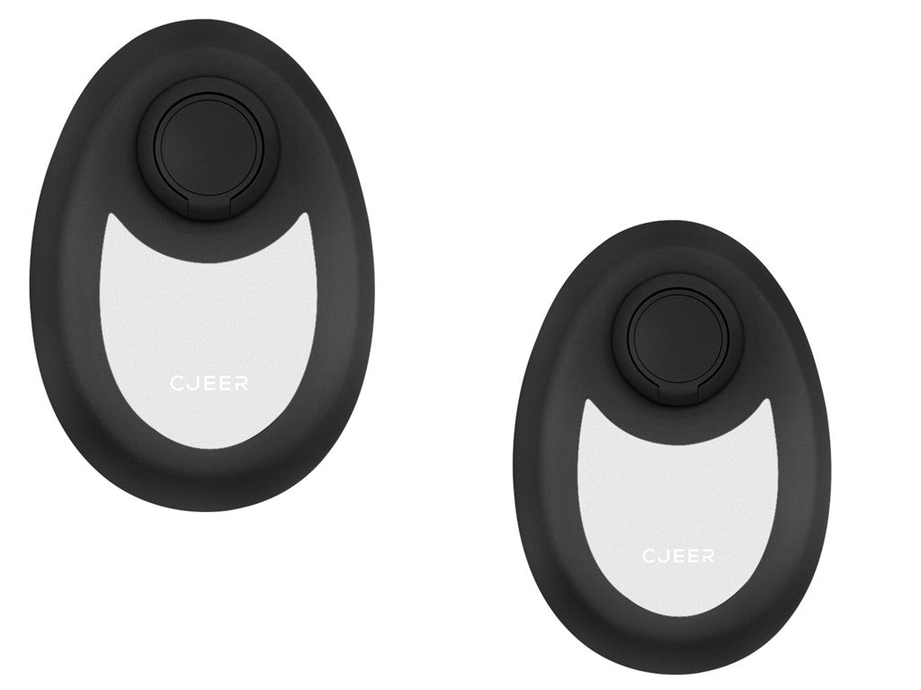 Two black and white electronic devices with 'Cujeer' branding on a white background