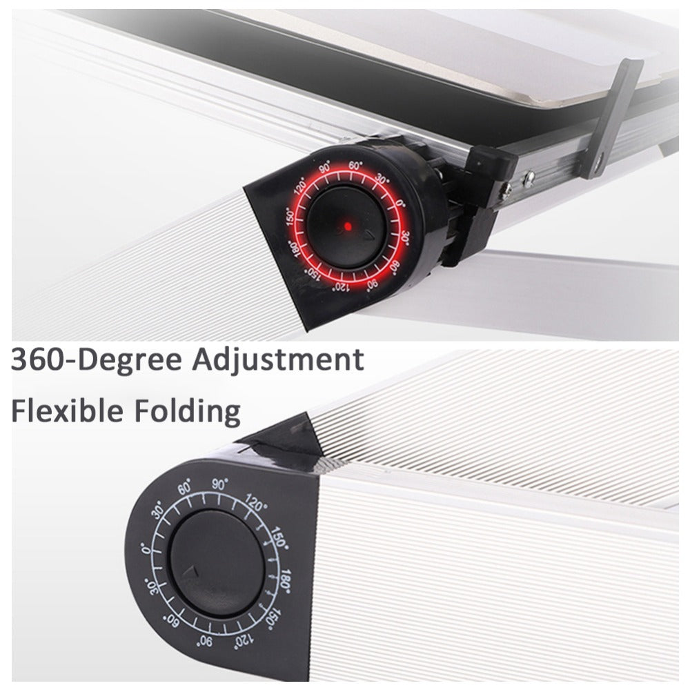 Adjustable bracket with 360-degree adjustment and flexible folding feature on a white background, mordenstore. 