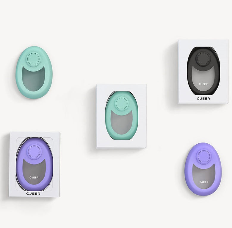 Mordenstore pet tags in green, purple, and black on a white background