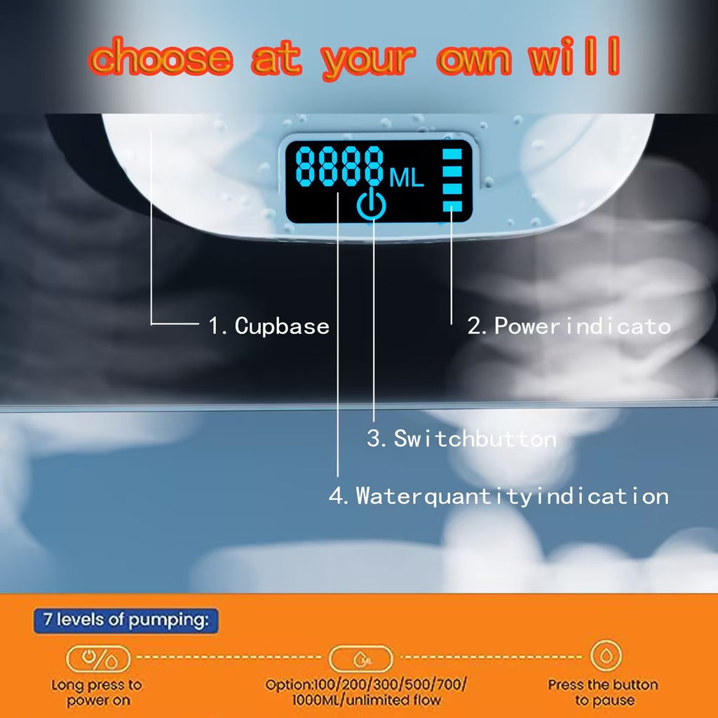 Automatic Water Dispenser with Stand Rechargeable Desktop Bottle Pump | Mordenstore rj8m7q-57