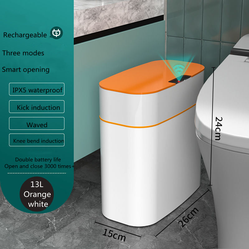 Smart Automatic Sensor Trash Can with UV Sterilization | Waterproof Hands-Free Dustbin for Kitchen & Bathroom – Mordenstore rj8m7q-57