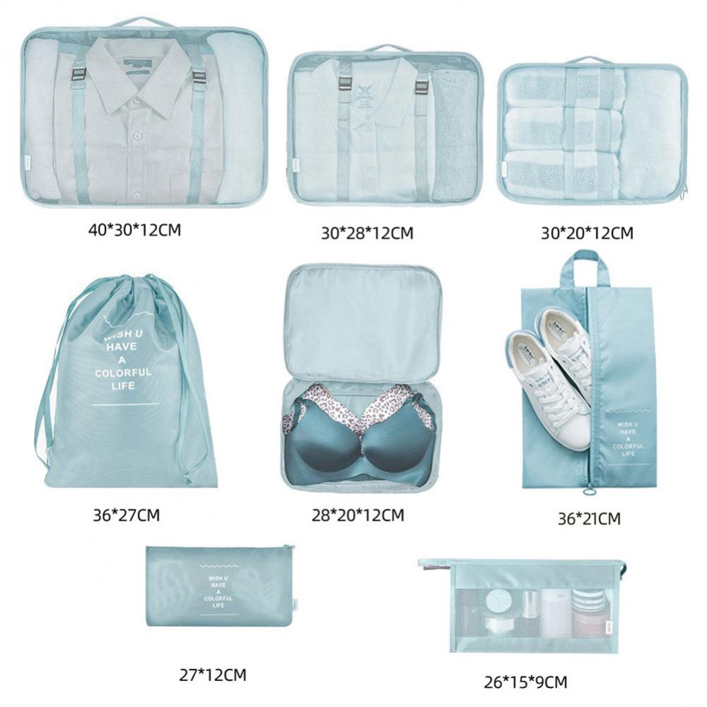 8-Piece Luggage Organizer Packing Cubes Travel Bag Mordenstore rj8m7q-57