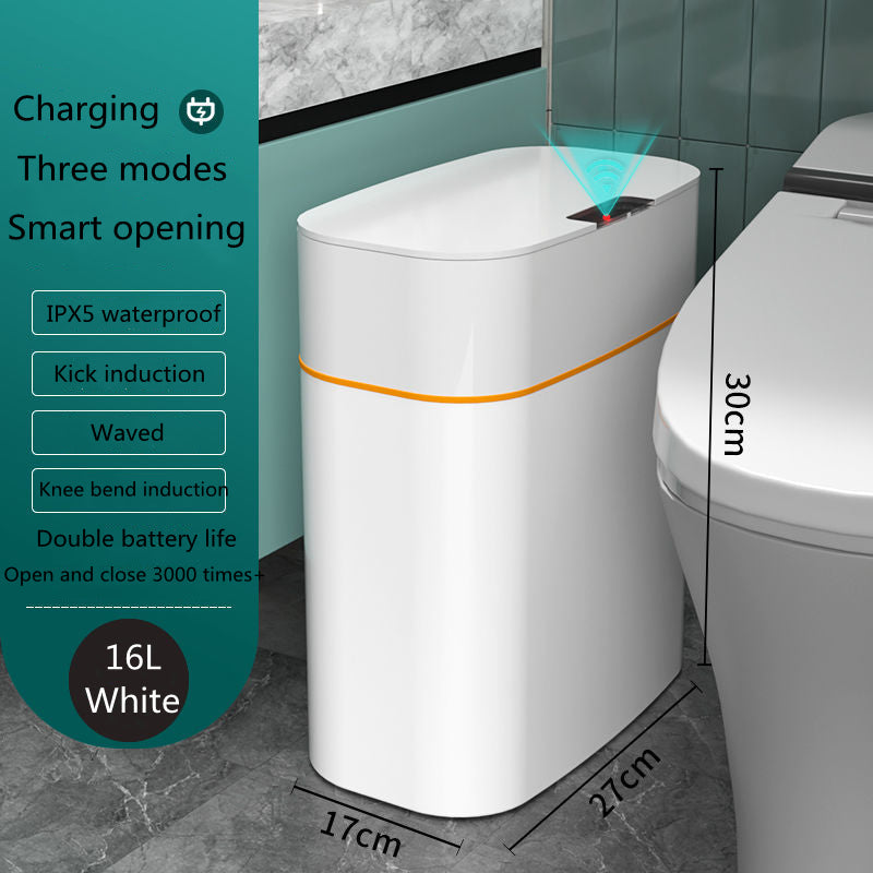 Smart Automatic Sensor Trash Can with UV Sterilization | Waterproof Hands-Free Dustbin for Kitchen & Bathroom – Mordenstore rj8m7q-57