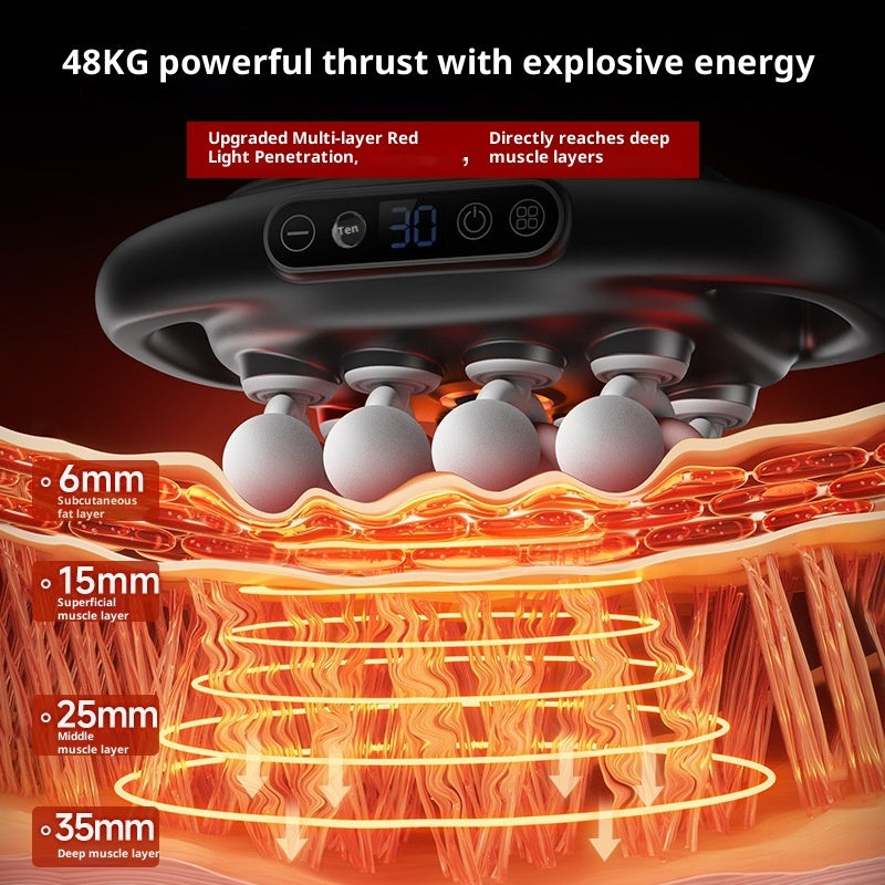 Multi-Head Deep Tissue Massage Gun for Muscle Relaxation | Back, Shoulder, Leg & Foot Massager – mordenstore rj8m7q-57