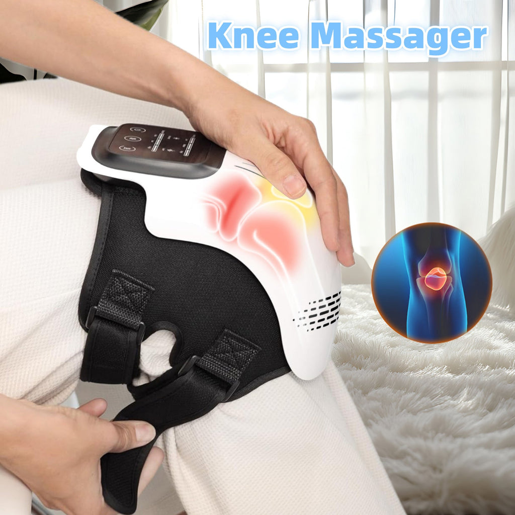 Rechargeable Intelligent Knee Massager with Heat, Vibration & Infrared | Pain Relief – mordenstore rj8m7q-57