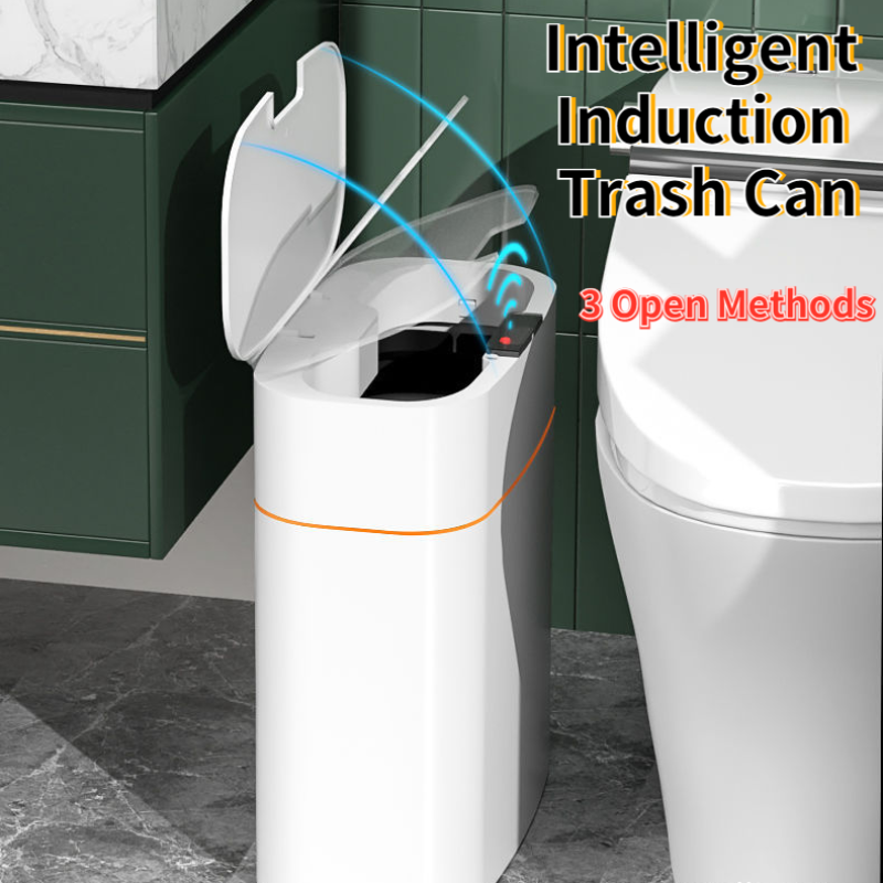 Smart Automatic Sensor Trash Can with UV Sterilization | Waterproof Hands-Free Dustbin for Kitchen & Bathroom – Mordenstore rj8m7q-57