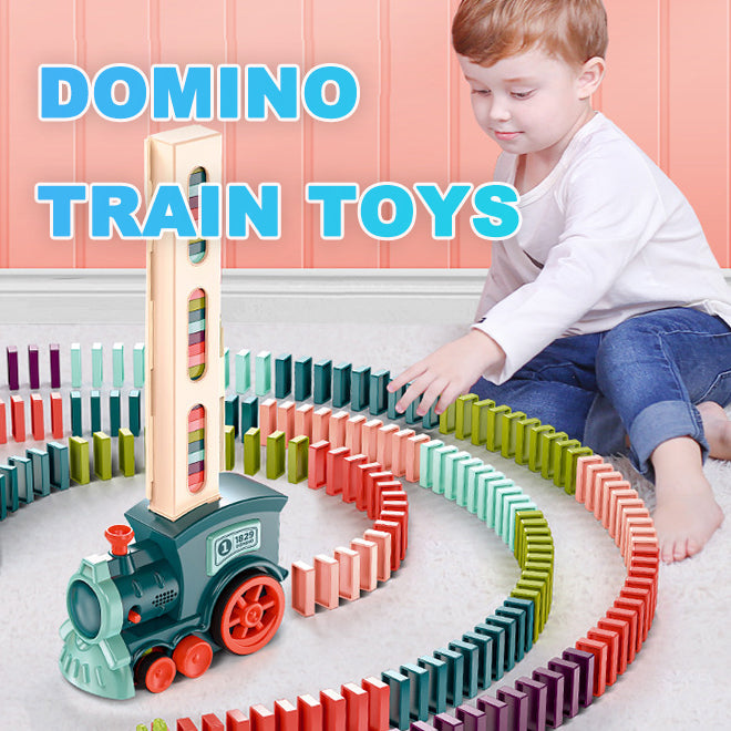 Automatic Domino Train Toy for Kids – Electric Building Blocks Puzzle Car Toy | Mordenstore rj8m7q-57