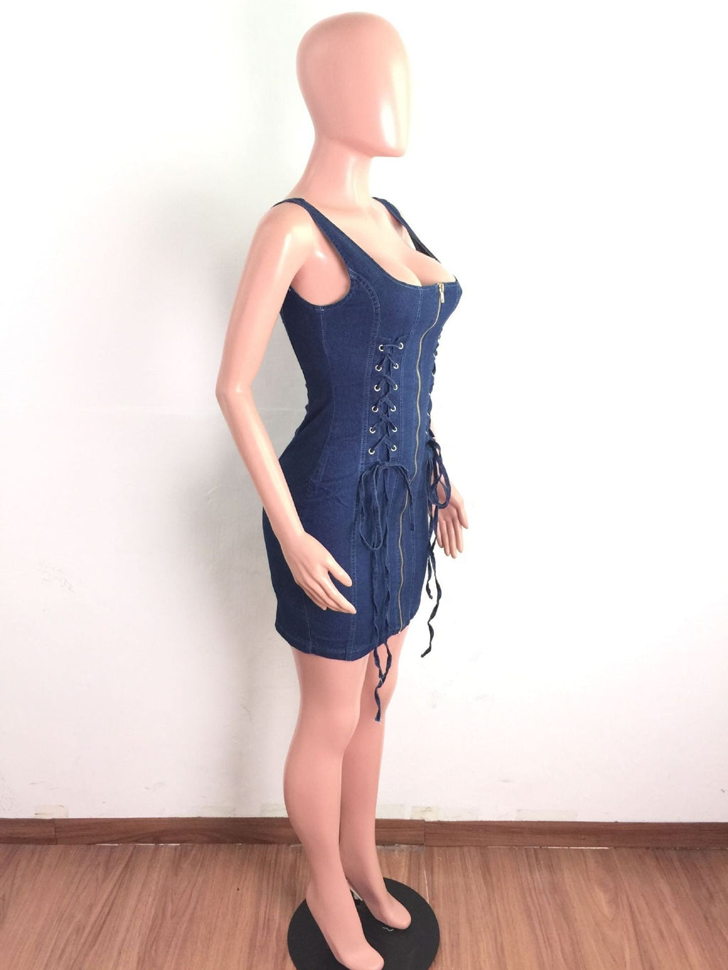 YS-A3269 Sexy Bodycon Mini Denim Dress for Women | mordenstore mordenstore