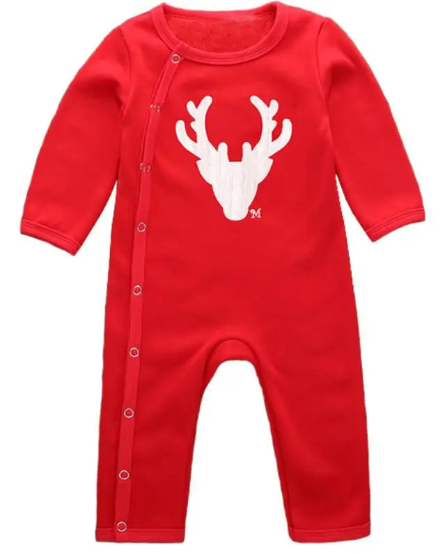 Christmas Family Look Deer Mommy and Me Clothes Matching Family Clothing Sets Mother Daughter Father Baby T-Shirt -mordenstore mordenstore