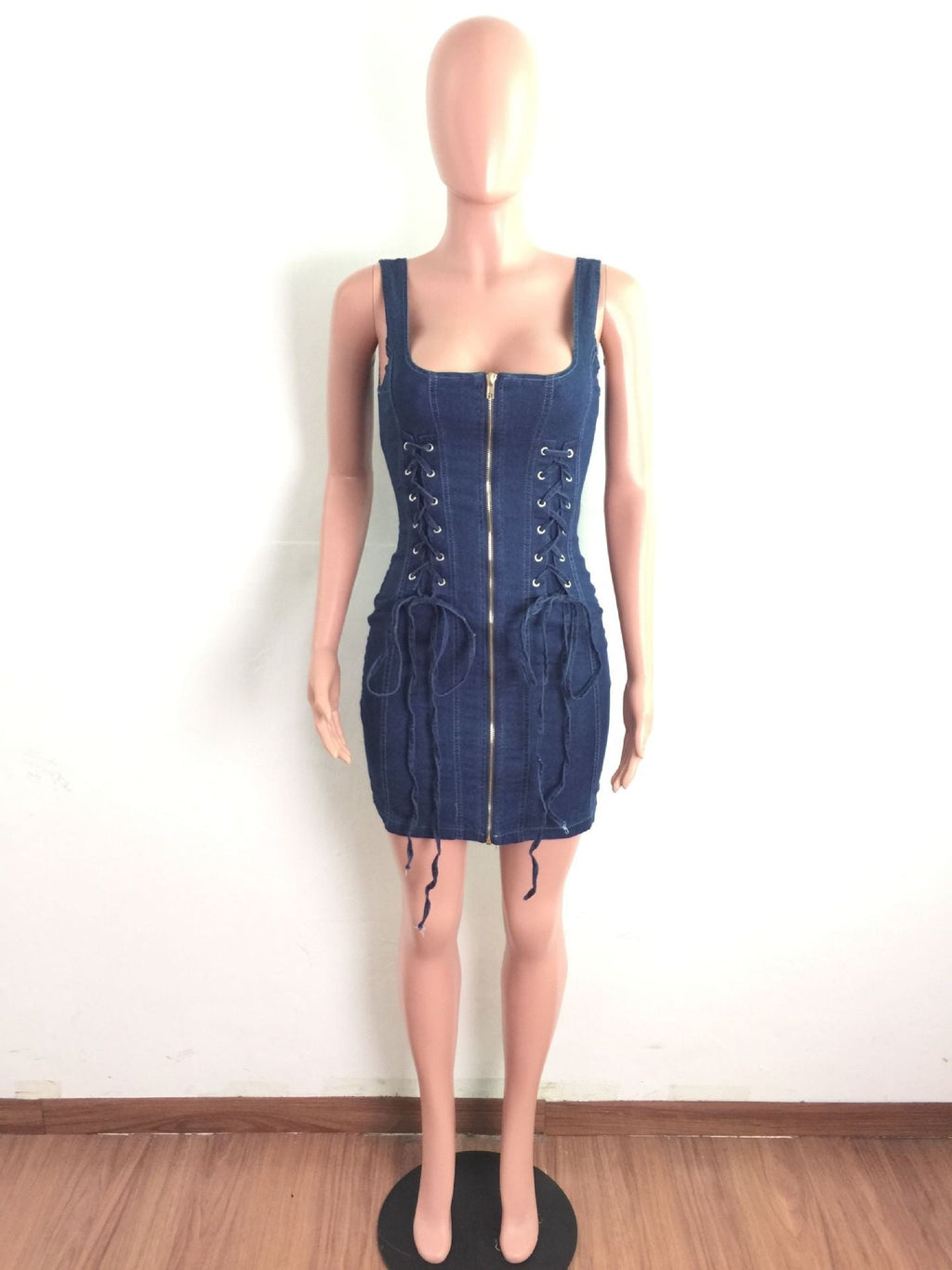 YS-A3269 Sexy Bodycon Mini Denim Dress for Women | mordenstore mordenstore