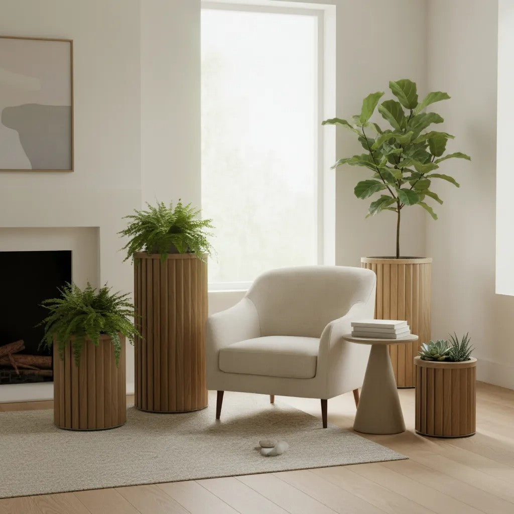 Round Strata Column Planters - Small - mordenstore mordenstore