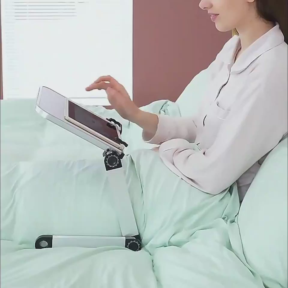 video, Foldable Ergonomic Laptop Stand, Tablet Holder, MordenStore