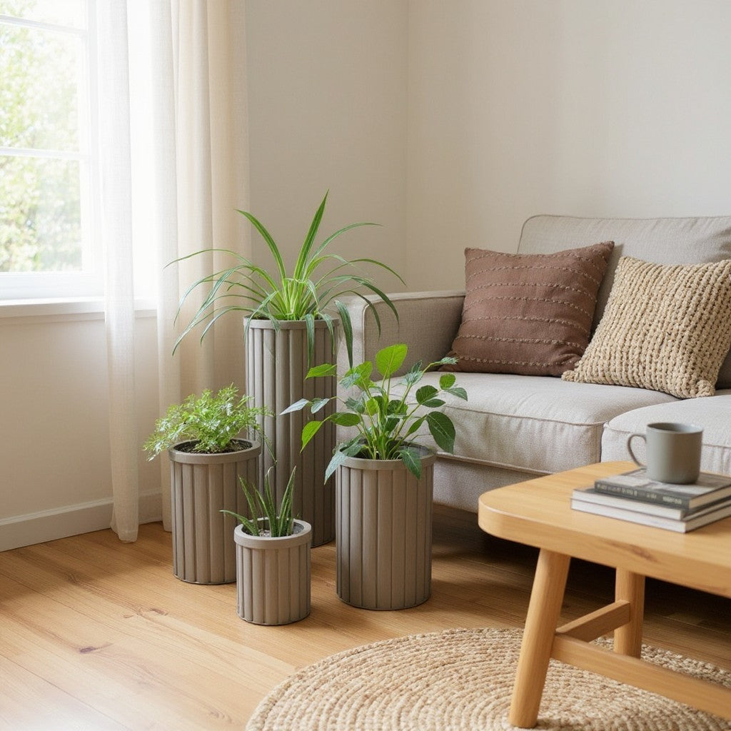 Round Strata Column Planters - Small - mordenstore mordenstore